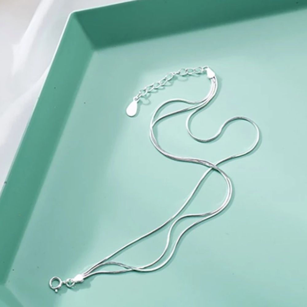 🤍Insta layered sterling silver bracelet - Picture 2 of 5